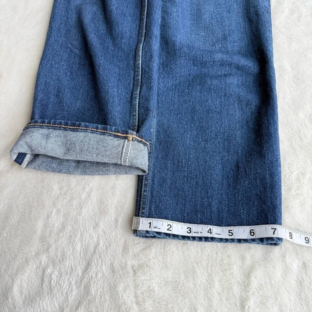 COS Straight Leg High Rise Blue Ankle Jeans 26 x 27